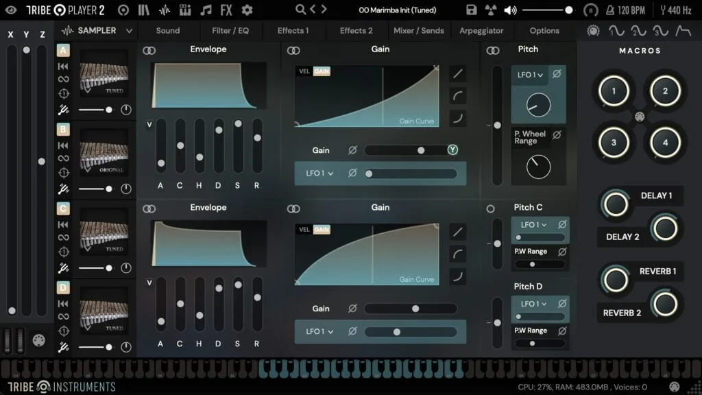 Marimba de Chonta Samplers